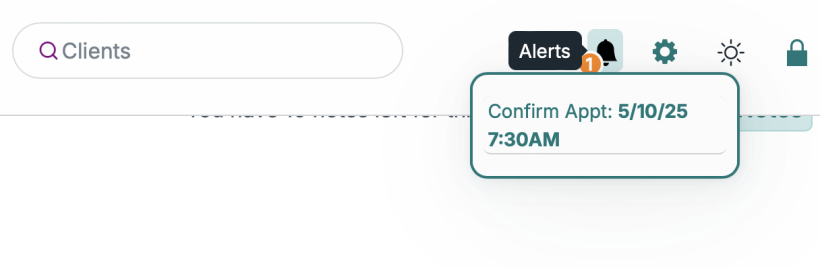 alert dropdown